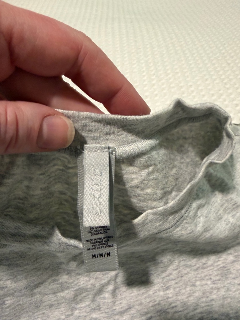 Skims Heather Gray Crew Neck Shirt - Picture 2 of 2